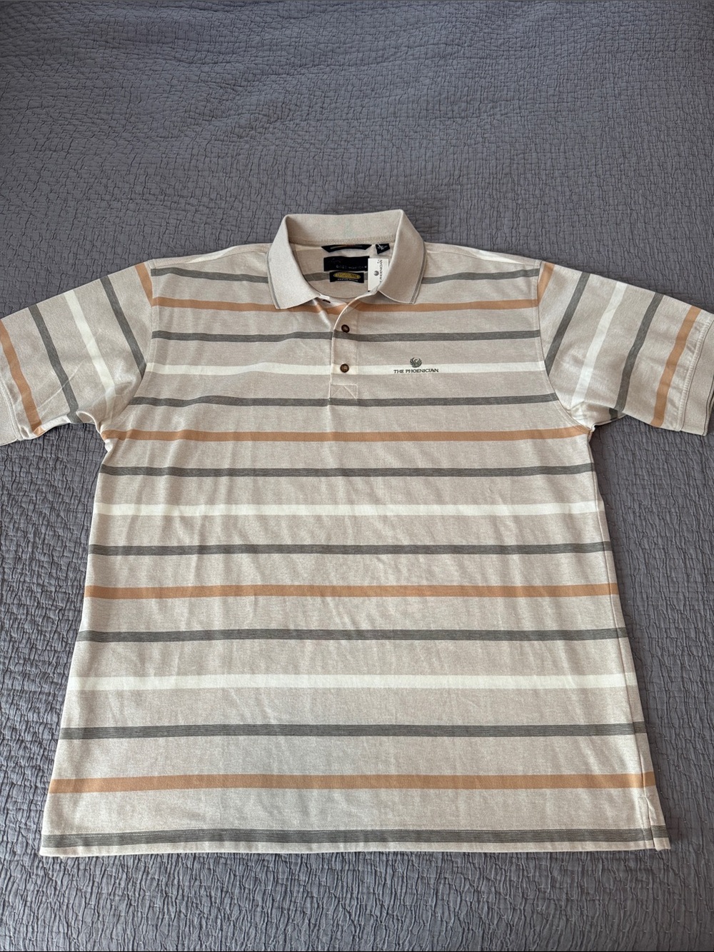 Greg Norman The Phoenician Striped Polo Shirt